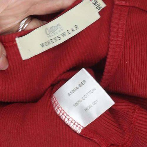 Cotton Traders Women's Red Tank - Medium