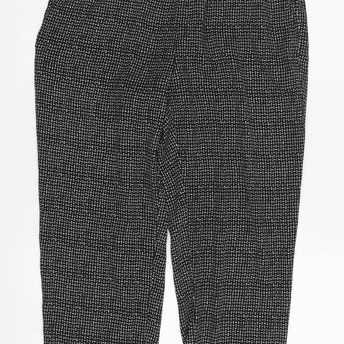 H&M Women's Black Cropped Trousers Size 8