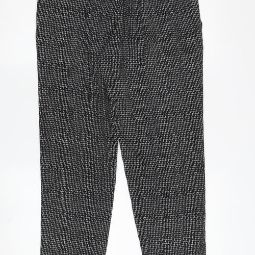 H&M Women's Black Cropped Trousers Size 8