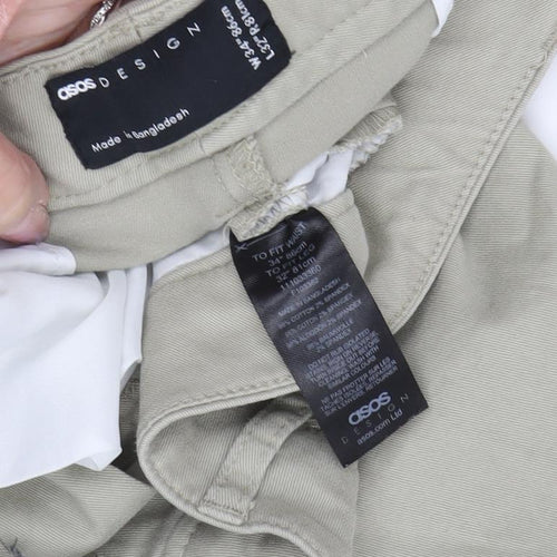 ASOS Design Men's Beige Chino Trousers Size L