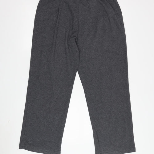 Dash Women's Grey Straight Trousers Size 14 Petites
