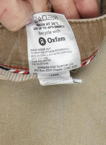 Marks and Spencer Men's Beige Chino Trousers, Size 32