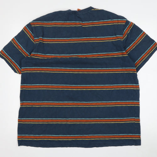Superdry Men's XL Blue Striped Retro T-Shirt