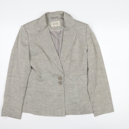 Next Women's Grey Blazer Petite Size 12