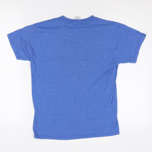 Delta Pro Weight Boys Blue Washington DC Graphic T-Shirt L