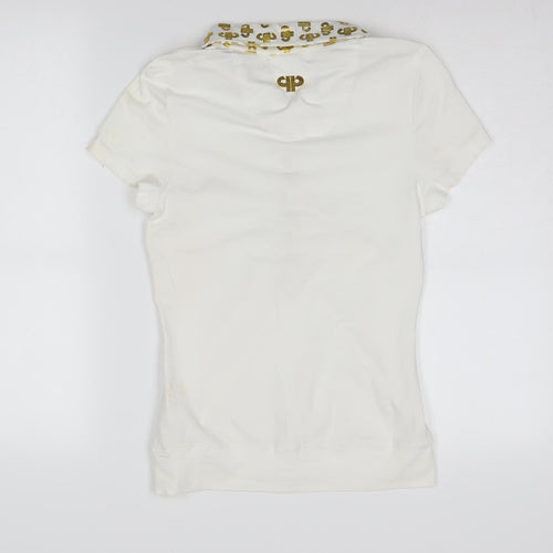 Pelle Pelle Women's White Polo Shirt S