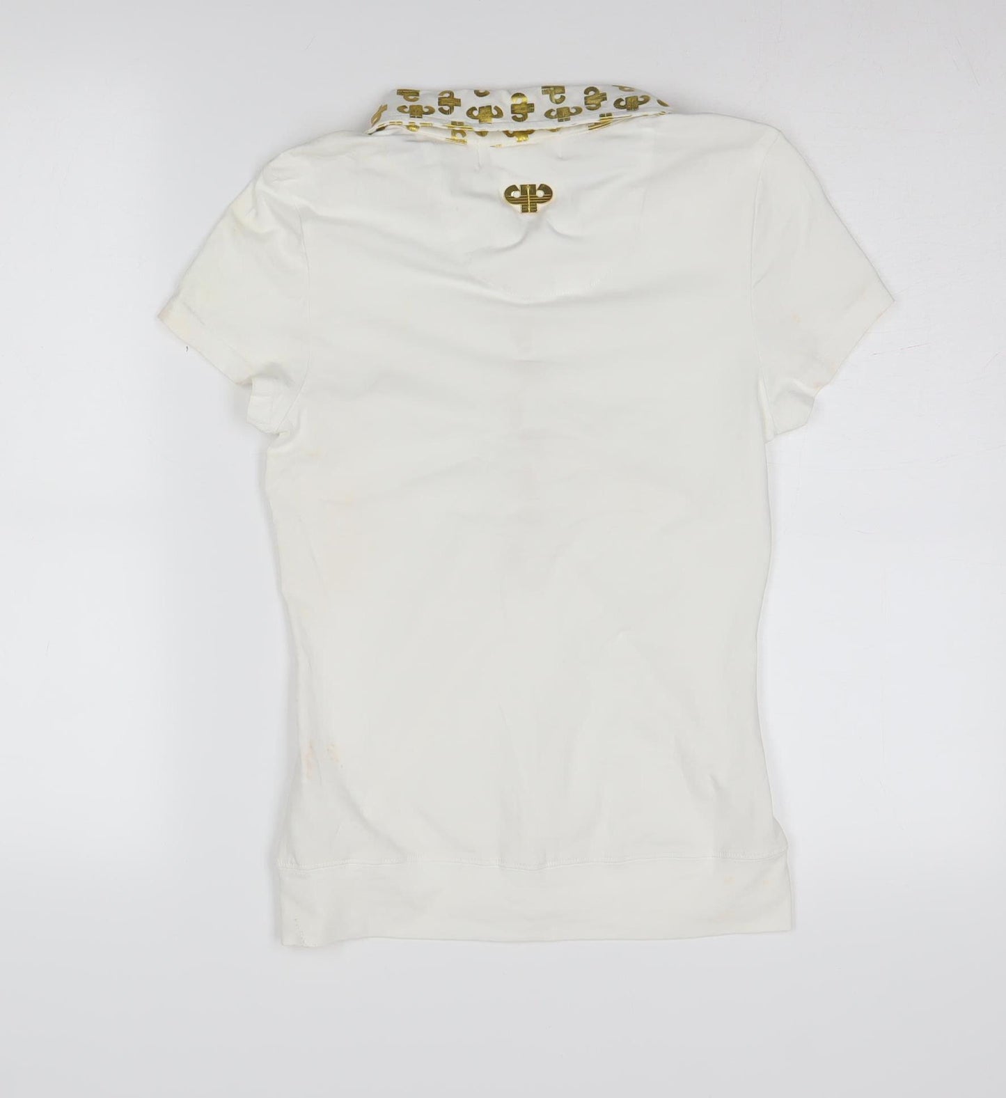 Pelle Pelle Women's White Polo Shirt S