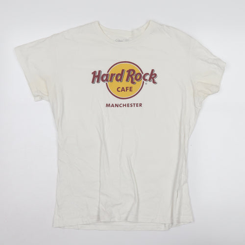 Hard Rock Cafe White Unisex XL Cotton T-Shirt Music