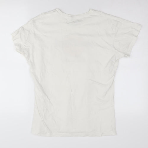 Hard Rock Cafe White Unisex XL Cotton T-Shirt Music