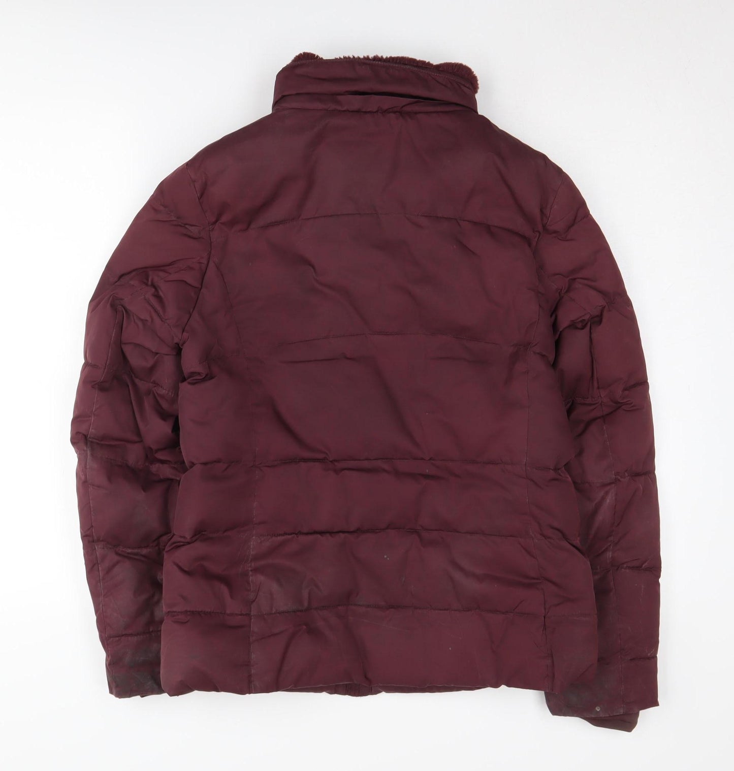 Marks and Spencer Women's Red Puffer Jacket Size 8