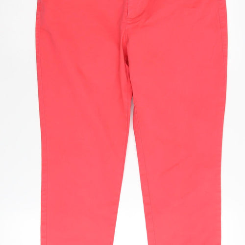 Gap Women's Red Slim Khakis Trousers, Size 12