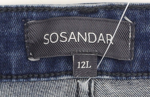 Sosandar Women’s Blue Skinny Jeans Size 12 Tall