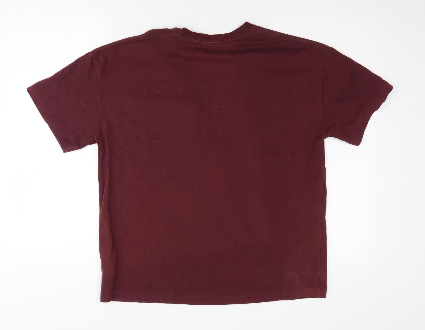 Converse Boys Red XL Basic T-Shirt Crew Neck Casual