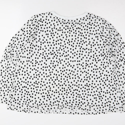 ASOS DESIGN Women’s White Polka Dot Maternity Sweatshirt