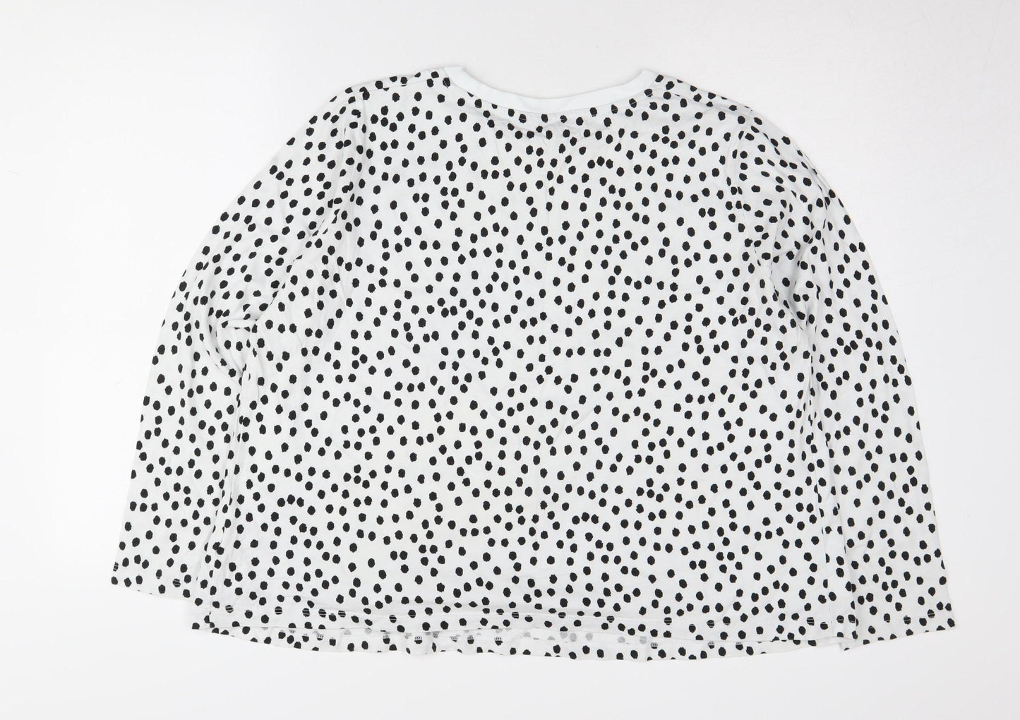 ASOS DESIGN Women’s White Polka Dot Maternity Sweatshirt