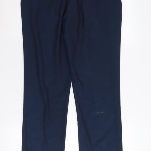 Next Men's Blue Dress Pants Size 34 Regular Fit