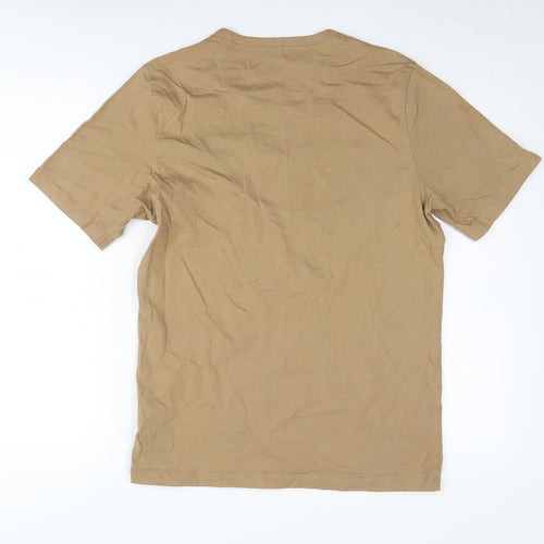Boss Men's Beige Classic Logo T-Shirt - Size L