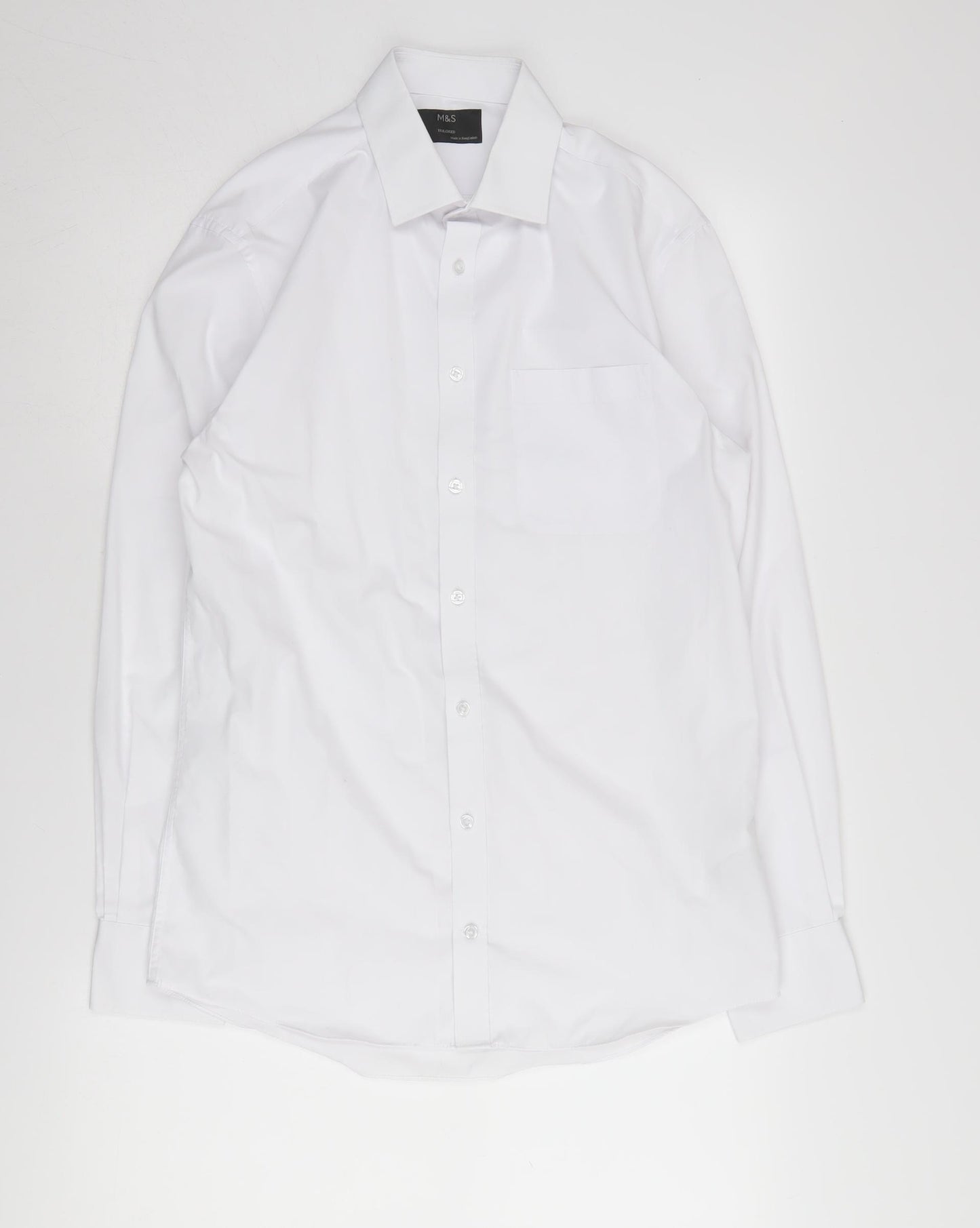 Marks and Spencer Men's White Dress Shirt 15