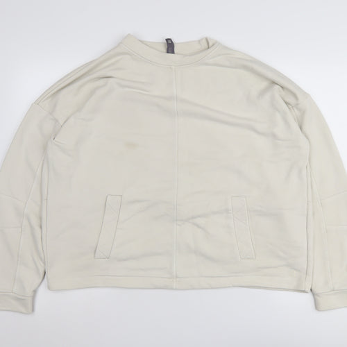 Sweaty Betty Women's Beige XL Pullover Sweatshirt