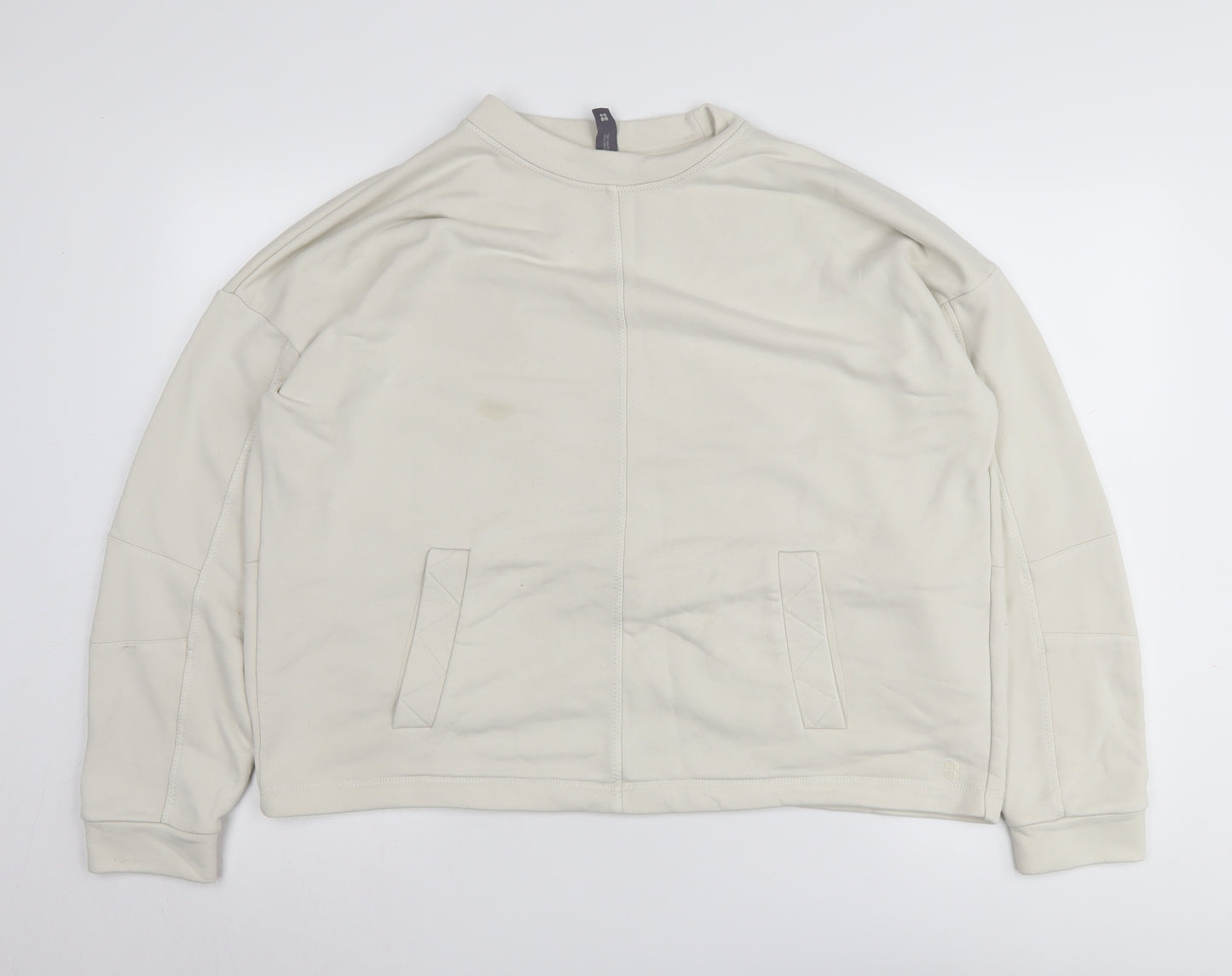Sweaty Betty Women's Beige XL Pullover Sweatshirt