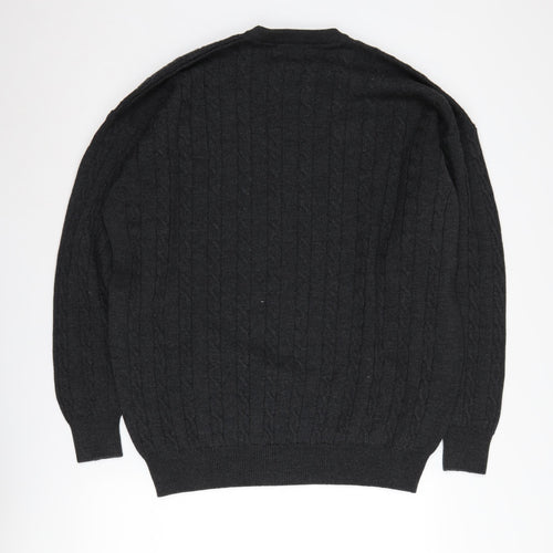 Pringle of Scotland Men's Black Wool Pullover Jumper L