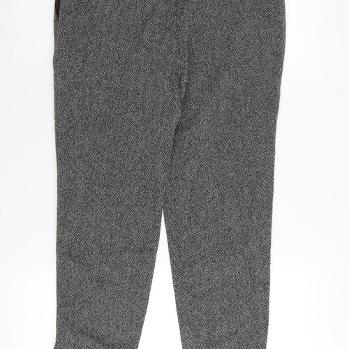 H&M Women's Black Dress Pants - Size 8, Straight Leg