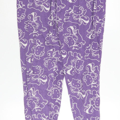Hello Kitty Women's Purple Graphic Pyjama Pants Size 16-18