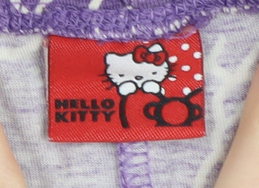 Hello Kitty Women's Purple Graphic Pyjama Pants Size 16-18
