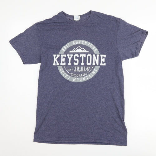 Delta Blue Outdoor Graphic Print T-Shirt - Small