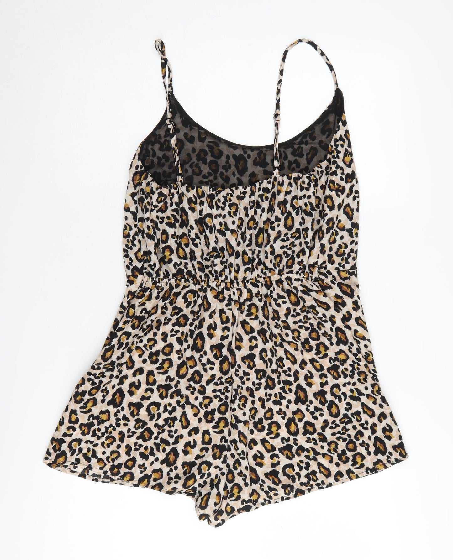 New Look Women's Multicoloured Animal Playsuit Size 12