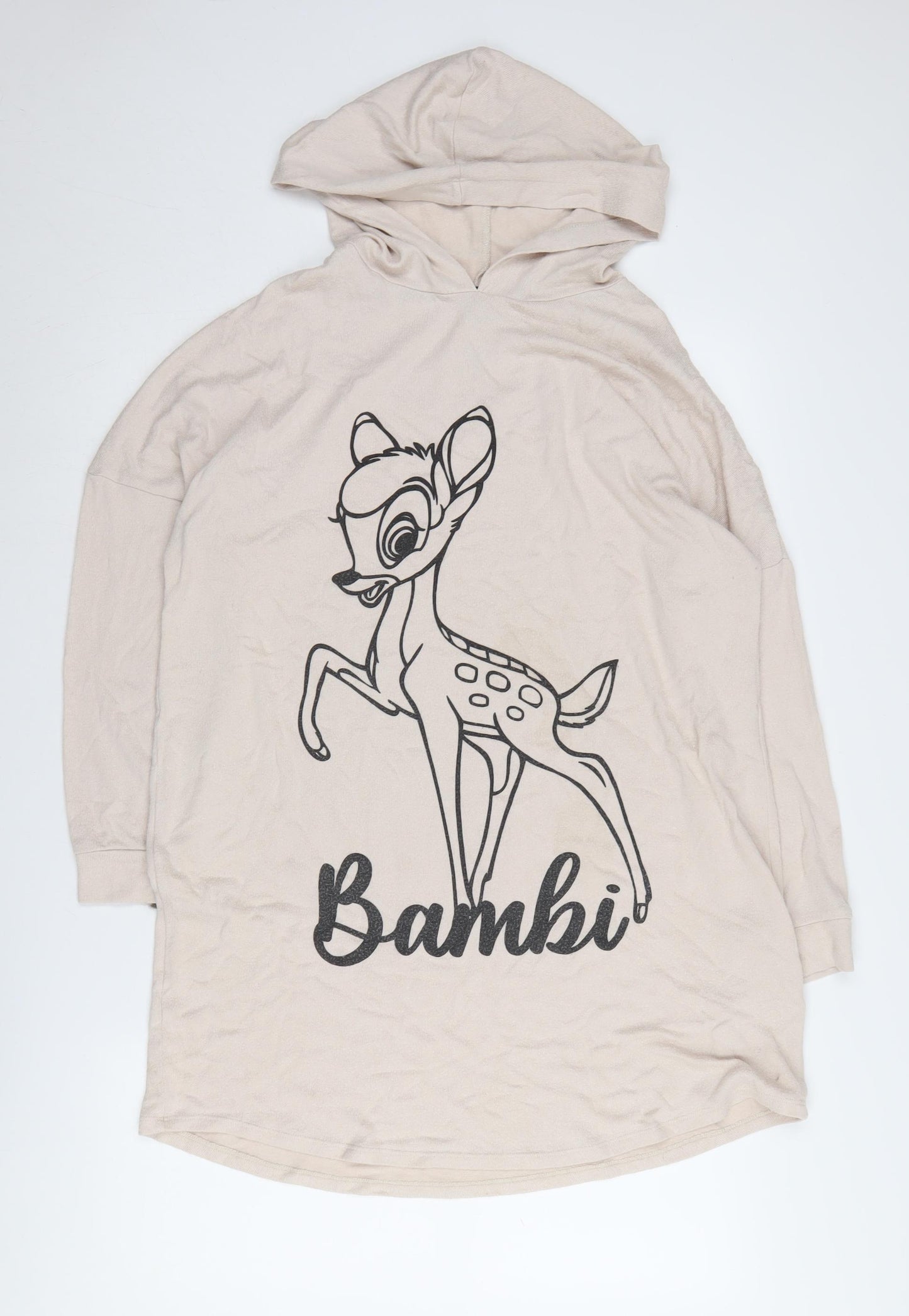 Disney Women's Beige Bambi Hoodie Pullover Large