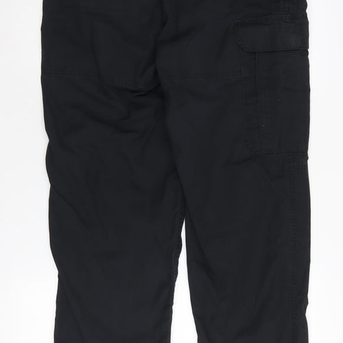 Craghoppers Men's Black Cargo Trousers, 30 W, Polyester/Cotton