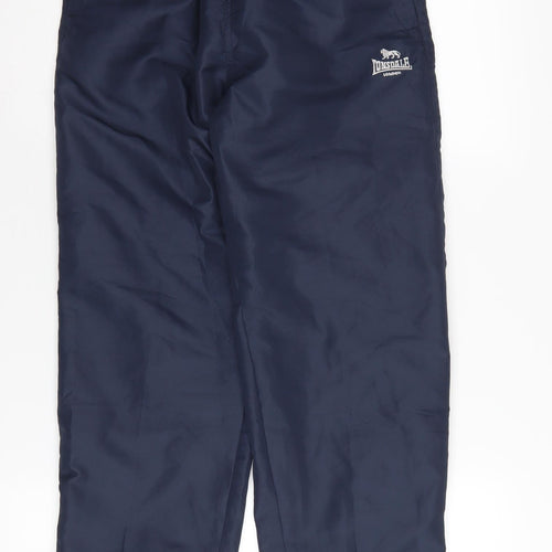 Lonsdale Boys Blue Track Pants 11-12 Years - Sports Style