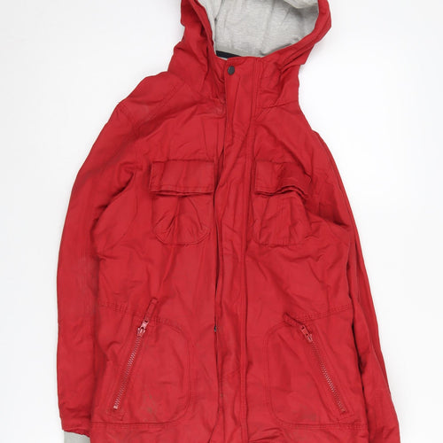 Jasper Conran Boys Red Hooded Jacket Age 12 Mid-Length