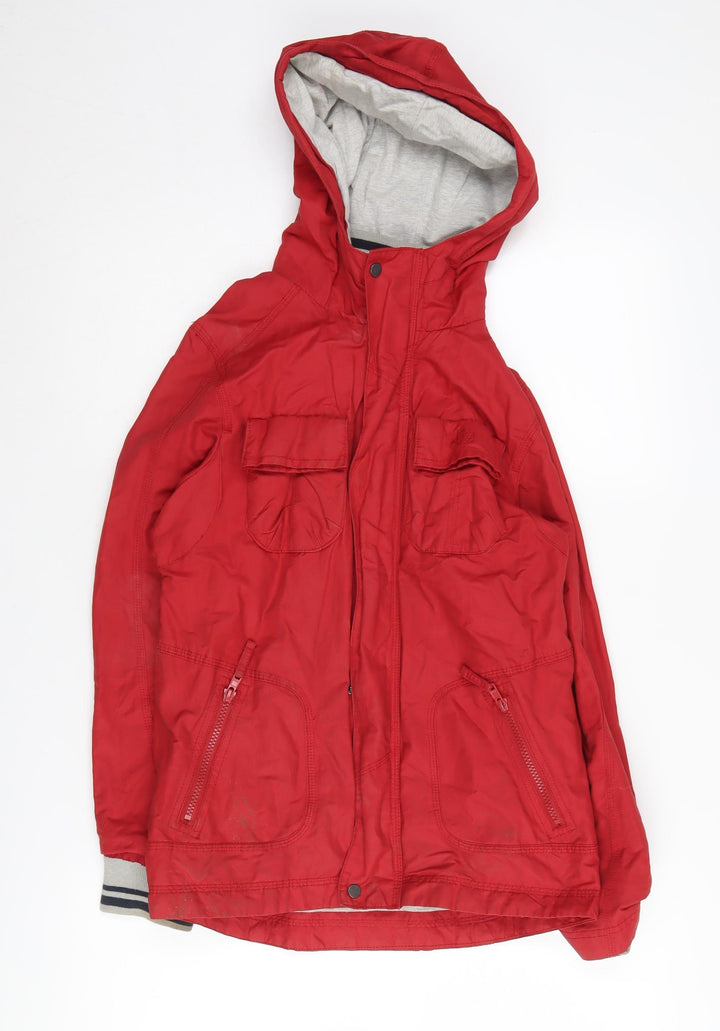 Jasper Conran Boys Red Hooded Jacket Age 12 Mid-Length