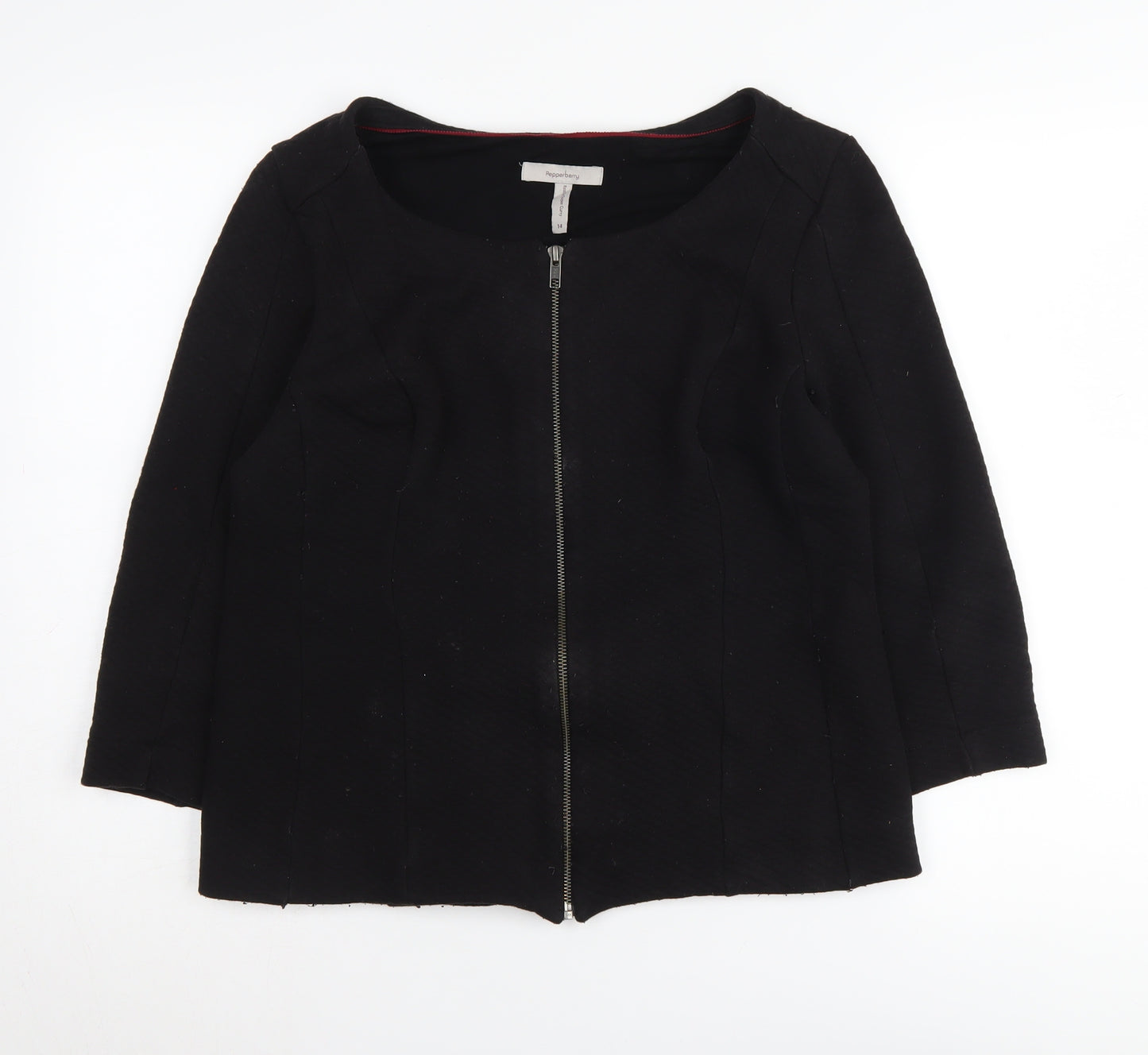 Pepperberry Women's Black 3/4 Sleeve Jacket