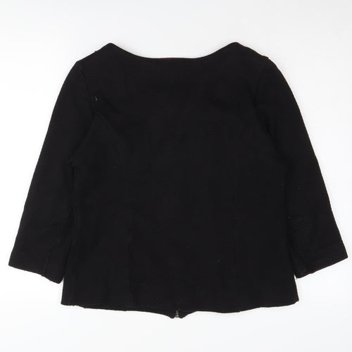 Pepperberry Women's Black 3/4 Sleeve Jacket