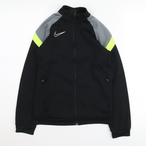 Nike Boys Track Jacket Black M 10-11 Years Dri-FIT