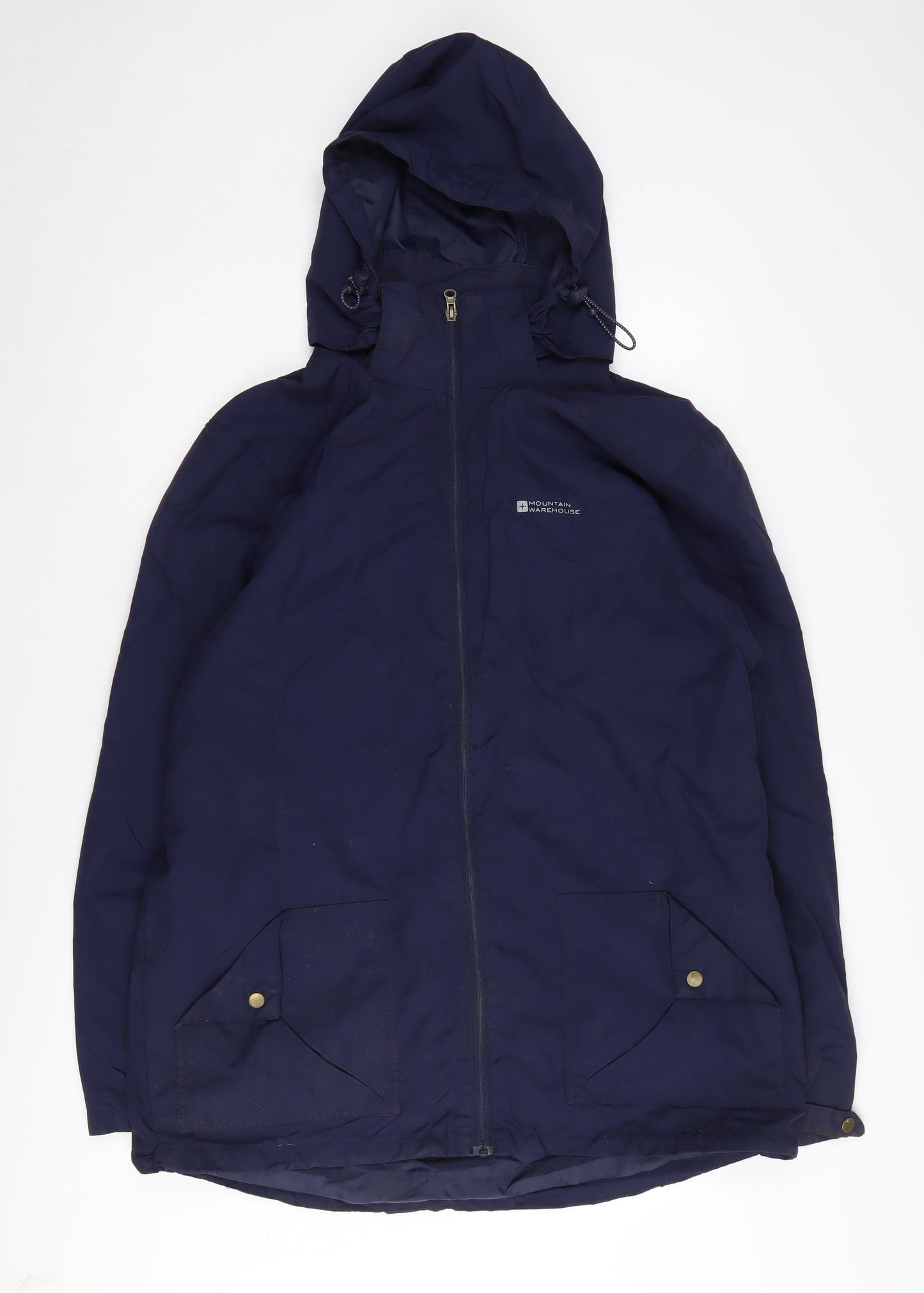 Mountain Warehouse Women's Blue Hooded Rain Coat Size 22