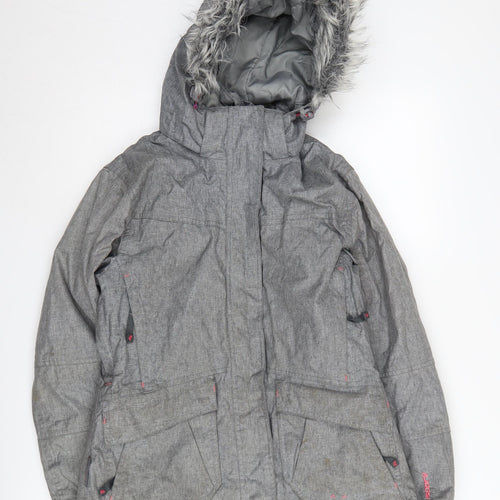 Parallel Women's Grey Ski Jacket Size 8 Waterproof