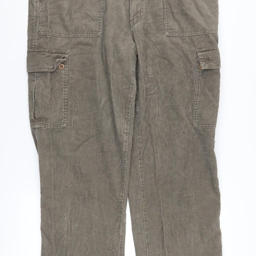 Hawkshead Men's Green Cargo Corduroy Trousers Size 40