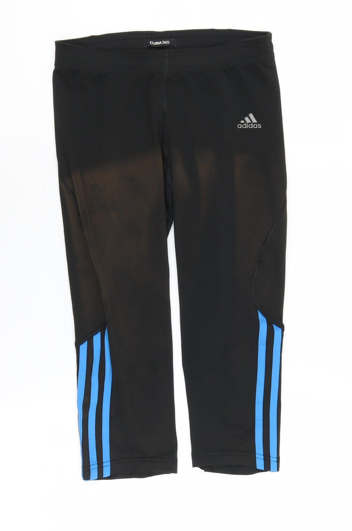 Adidas Unisex Kids Black Cropped Leggings M
