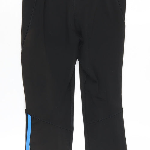 Adidas Unisex Kids Black Cropped Leggings M