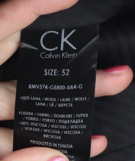 Calvin Klein Men's Grey Dress Pants - Size 52