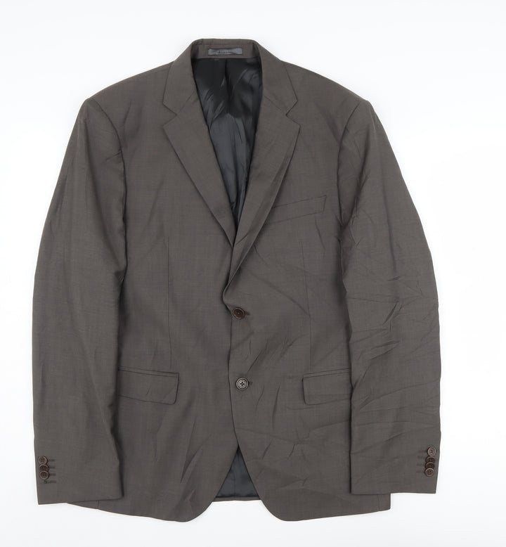 Calvin Klein Men's Grey Wool Blazer - Size 52