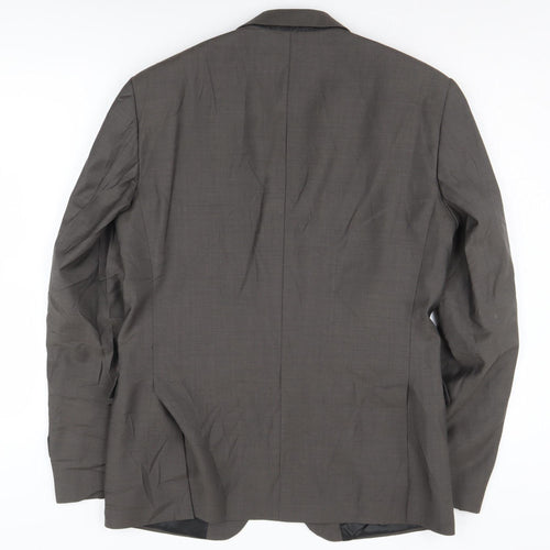 Calvin Klein Men's Grey Wool Blazer - Size 52