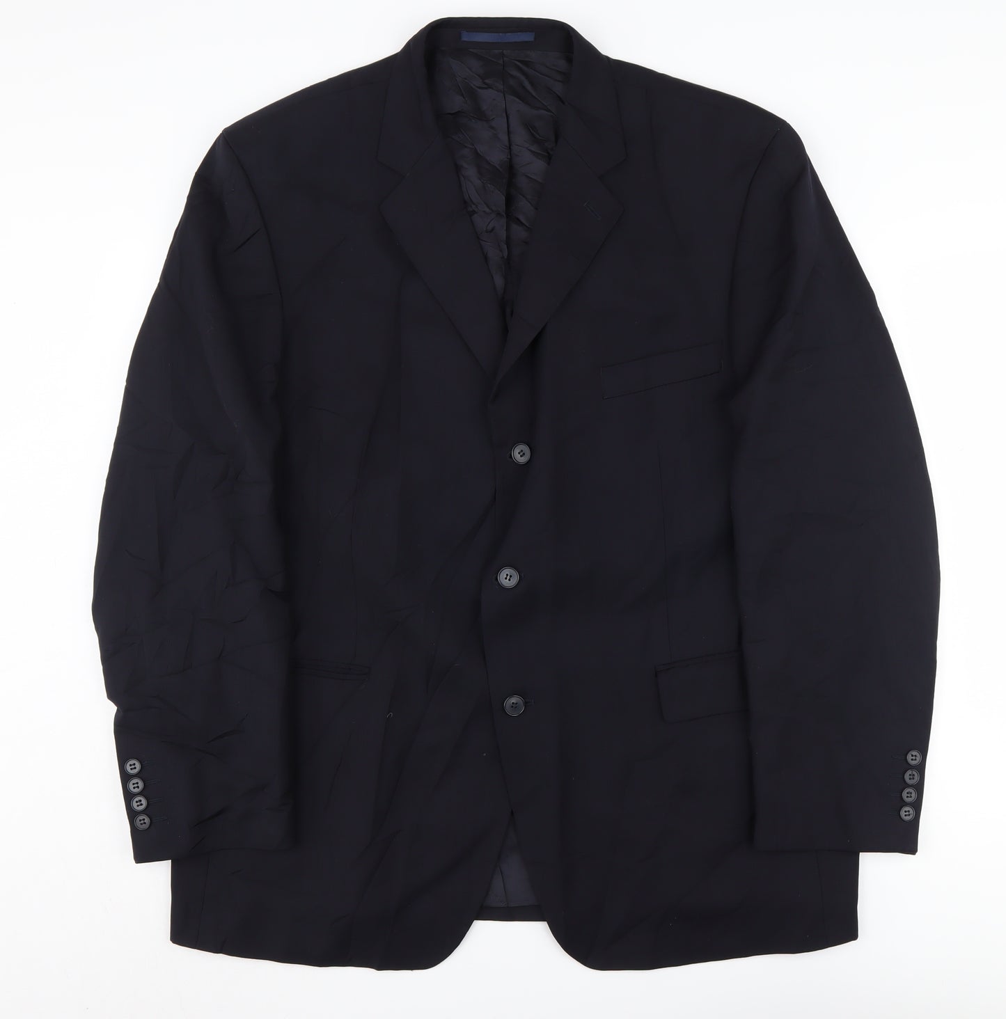 Pierre Cardin Men's Black Blazer, Size 46, Regular Fit