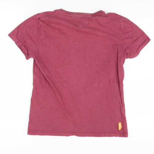 SuperDry Men's Red Medium Crew Neck T-Shirt