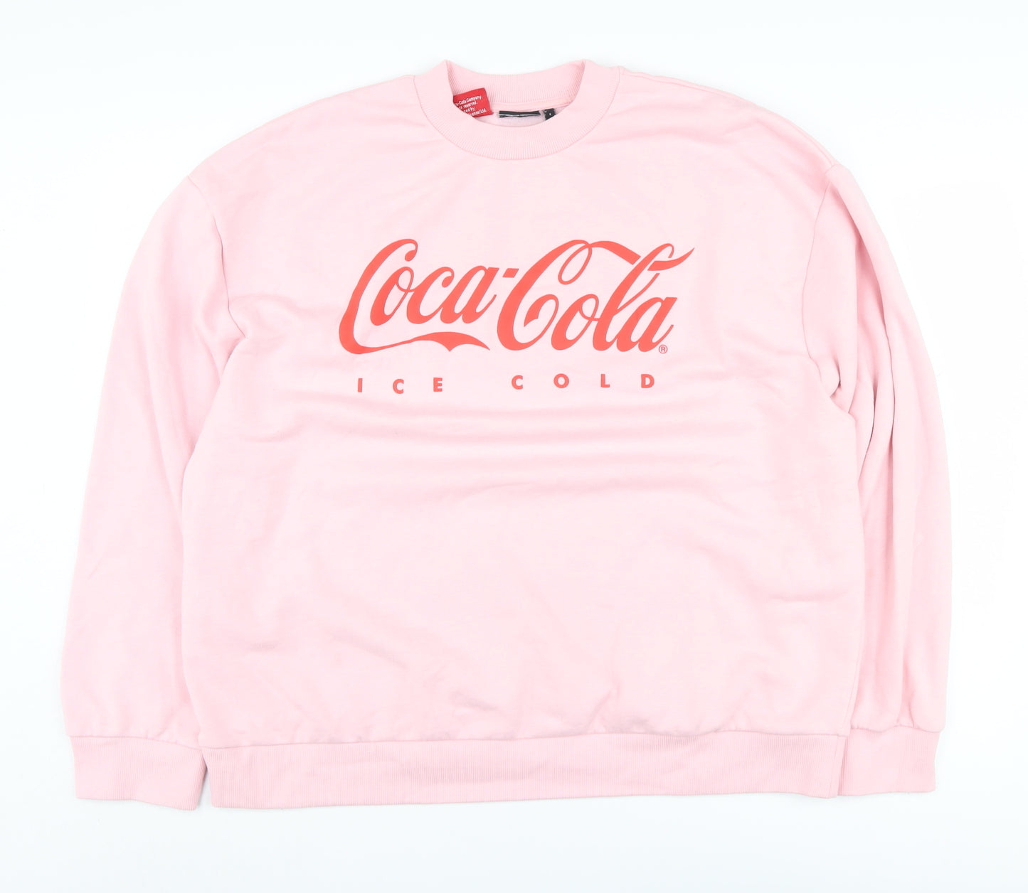 ASOS Design Women’s Pink Logo Pullover Sweatshirt M