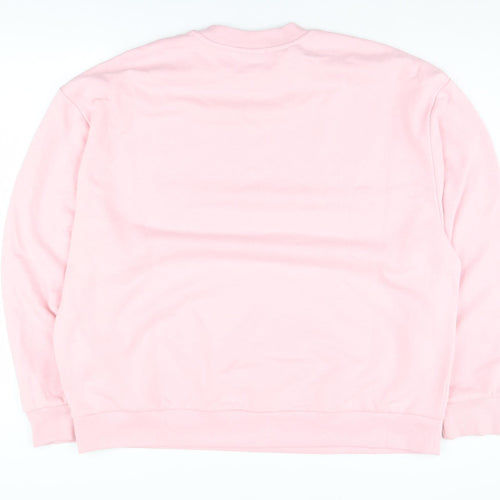 ASOS Design Women’s Pink Logo Pullover Sweatshirt M